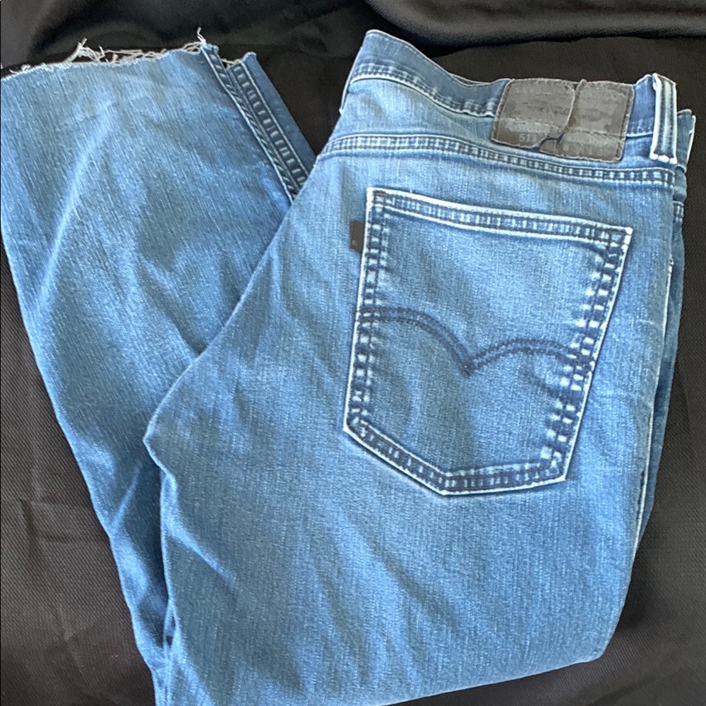 Levi's Blue Straight Jeans Comfortable Denim